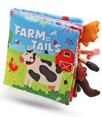 Cloth Book - Farm Tails